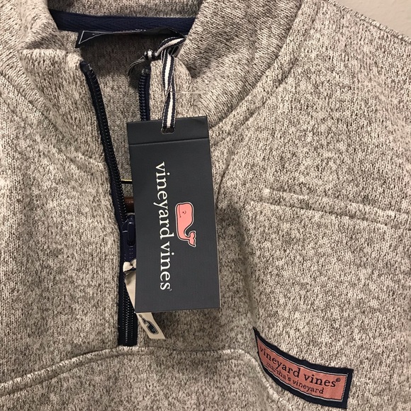 Vineyard Vines Sweater Fleece Shep Shirt NWT L GRY - Picture 3 of 6